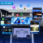 VIKNAV 12.3 Inch Android Car Radio and AC panel for Land Rover Range Rover Sport L494 2013-2017 Auto Stereo Screen Upgrade Wireless Carplay GPS Navigation Multimedia Player