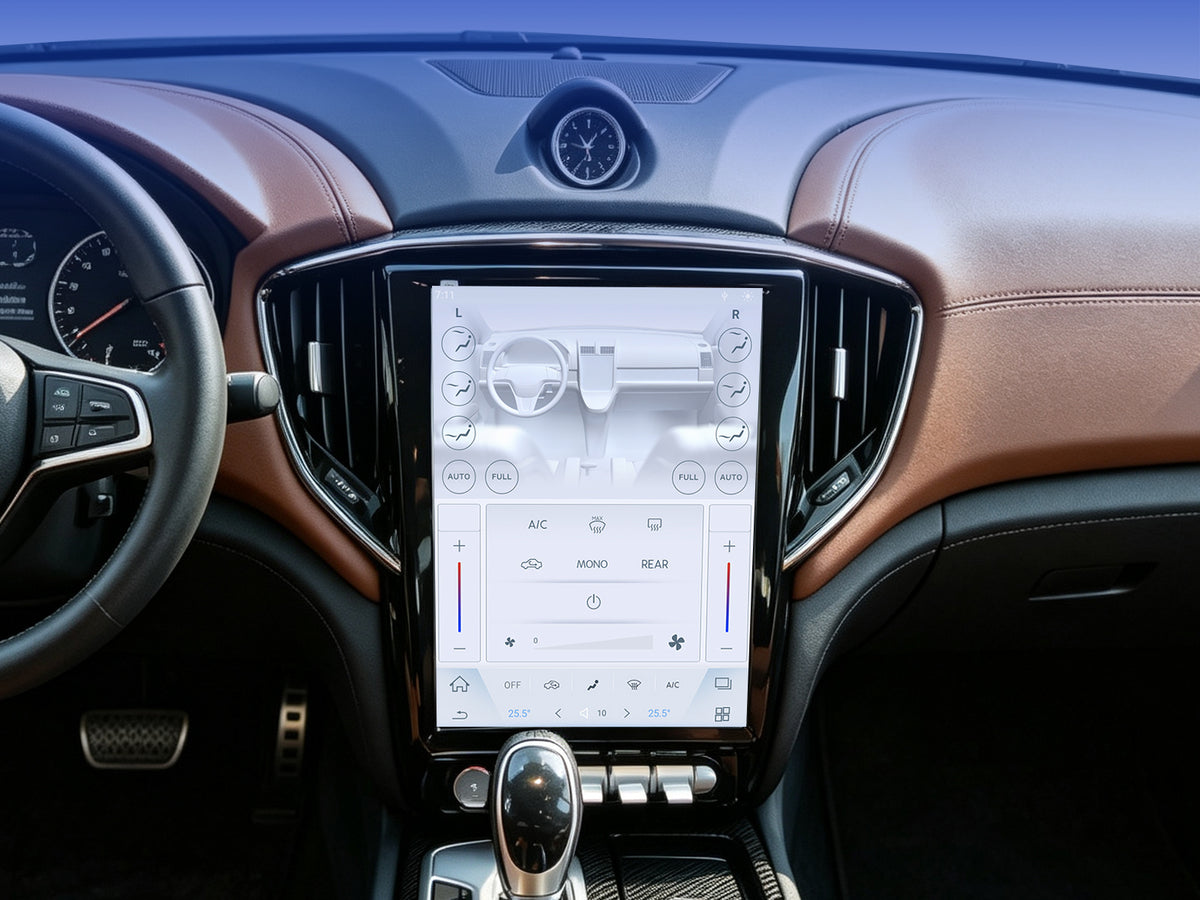 Touch screen controlled air conditioning