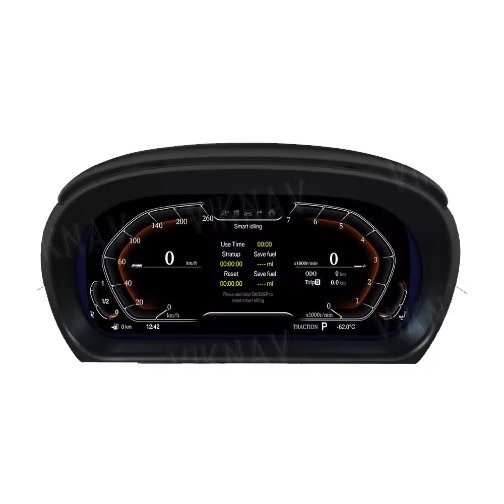 Viknav 11 inch Digital Gauge Cluster for BMW 3Series E90 E91 E92 E93 2005-2012 LCD Car Digital Speedometer Dashboard Panel