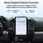 Viknav 14.4 Inch Car Radio Android and Digital Cluster Dashboard Panel Speedometer For Ford F150 Raptor 2015-2022 Stereo Wireless Carplay Android Auto Touch Screen GPS Navigation Multimedia Player