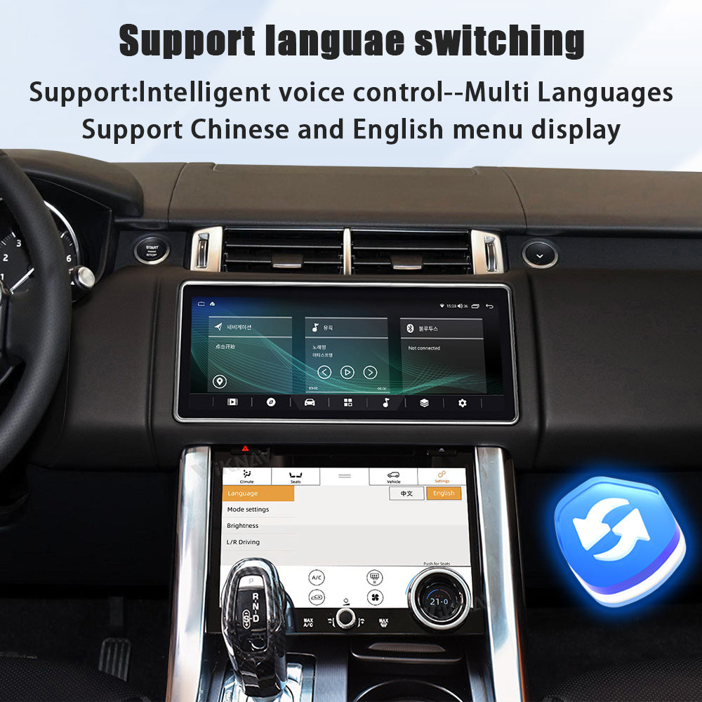 Viknav 10.4 Inch AC Panel Touch Screen For Land Rover Range Rover Sport L494 2013-2017 Digital Display Air Conditioning Switch Climate Control Dashboard
