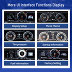 Viknav 13 inch Digital Gauge Cluster for Lexus RX 2009-2015 LCD Car Digital Speedometer Dashboard Panel