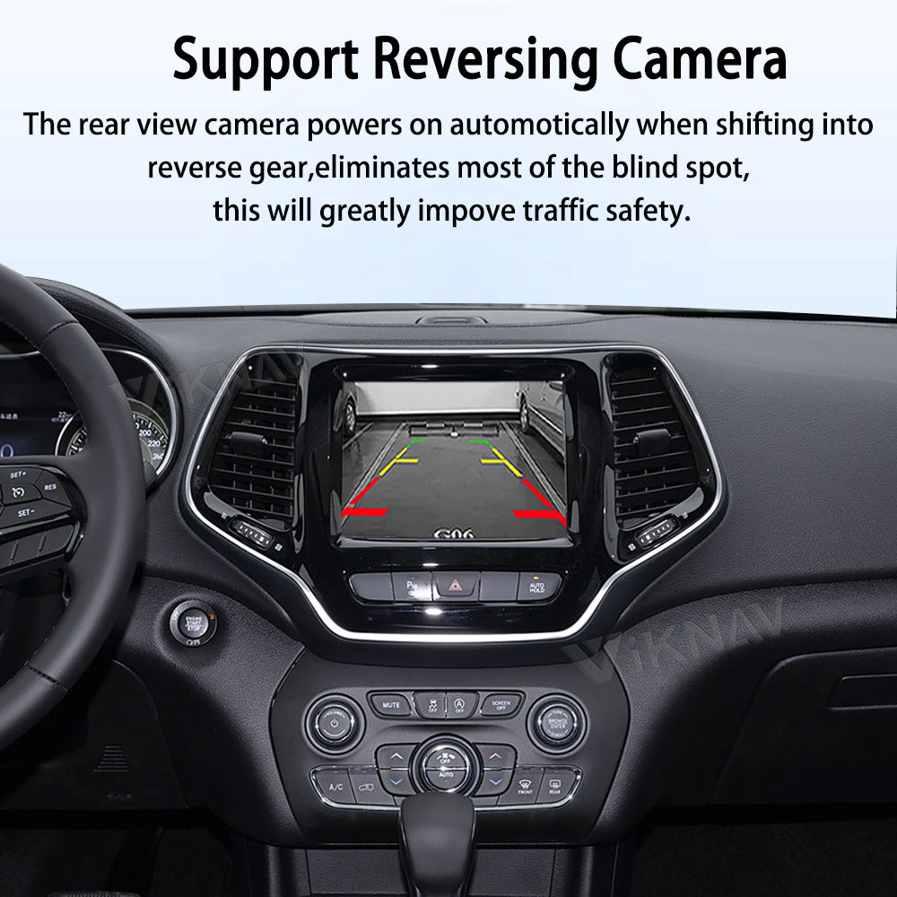 Viknav Linux System Wireless Carplay Android Auto Decoder Box for Jeep Cherokee 2014-2019 Upgrade Interface Autolink Airplay Decoding Box