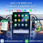 Viknav 15.6" Touch Screen Car Radio For Nissan Titan ( 2020 2021 2022 2023 2024 2025 ) Multimedia Player Android Auto GPS Navigation Wireless Carplay (128GB)