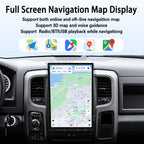 Viknav 14.4 inch Touch Screen Android Car Radio For Dodge RAM 2013- 2018 Wireless Carplay GPS Navigation With 13.1 Inch Car Speedometer