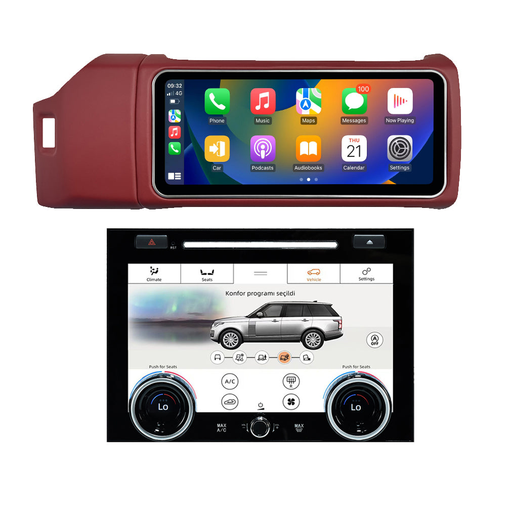 VIKNAV 12.3 Inch Android Car Radio AC panel for Land Rover Range Rover Vogue L405 2013-2017 Auto Stereo Screen Upgrade Wireless Carplay GPS Navigation Multimedia Player