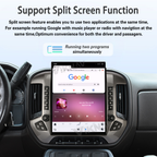 Viknav 15.6 inch Touch Screen Android Car Radio For Chevrolet Silverado GMC SIERRA 2014-2018 Wireless Carplay GPS Navigation With 13 Inch Car Digital Cluster