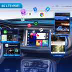 VIKNAV 8.4 Inch Android Car Radio for Dodge Charger Dodge Challenger 2015-2019 Auto Stereo Screen Upgrade Wireless Carplay GPS Navigation Multimedia Player Head Unit