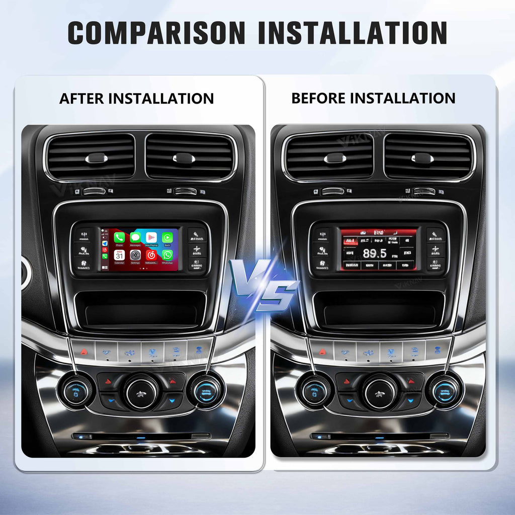 Viknav Linux System Decoder Box For Dodge Journey 2013-2018 OEM Harman System Upgrade Interface Wireless Carplay Android Auto Decoder Box Autolink Airplay