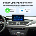 Viknav Linux System Decoder Box for AUDI A6 A7 2009-2018 Upgrade Interface Wireless Carplay Android Auto Decoding Box Autolink Airplay