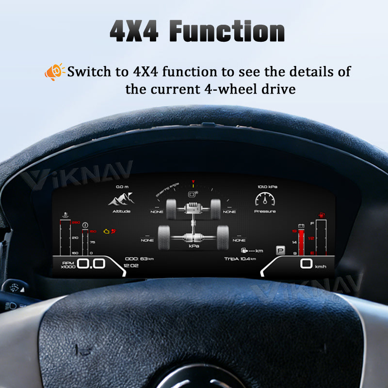 Viknav 13.6 inch Touch Screen Android Car Radio For Cadillac Escalade 2008-2012 Wireless Carplay GPS Navigation With 15 Inch Car Speedometer