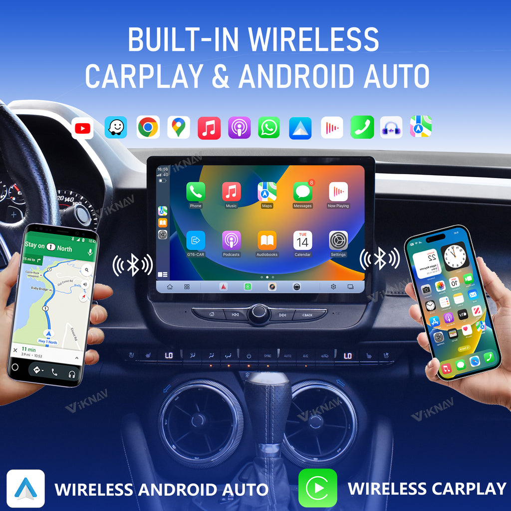 VIKNAV 11.5 Inch Android Car Radio for Chevrolet Camaro 2020 2021 2022 2023 2024 2025 Auto Stereo Screen Upgrade Wireless Carplay GPS Navigation Multimedia Player Head Unit