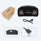 Viknav 12.3 inch Digital Gauge Cluster for BMW 7 Series E65 E66 2004-2008 LCD Car Digital Speedometer Dashboard Panel