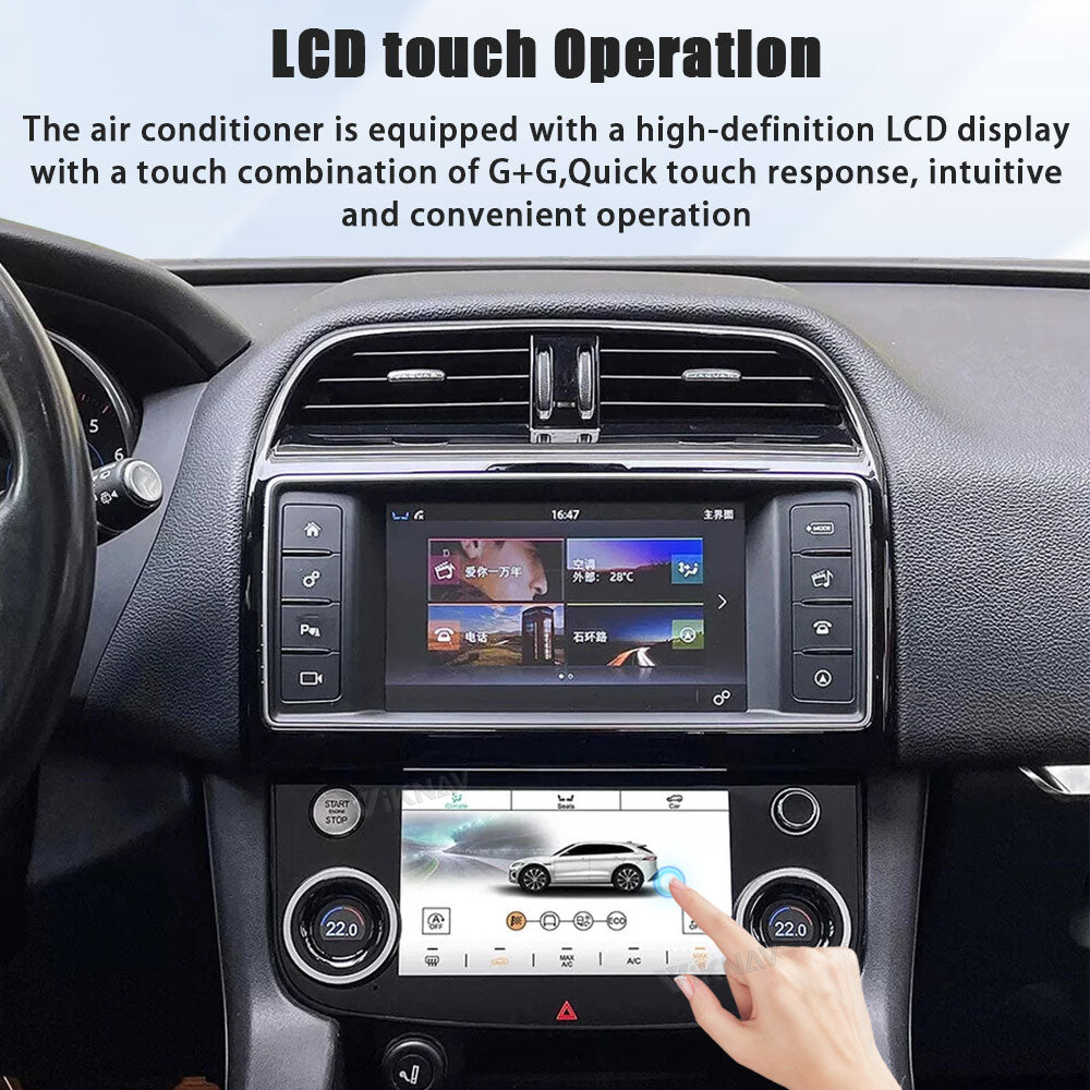 Viknav 7 Inch Car Climate Control Replacement for Jaguar XE XF XEL F-Pace 2015-2020 Touch Screen AC Control Panel