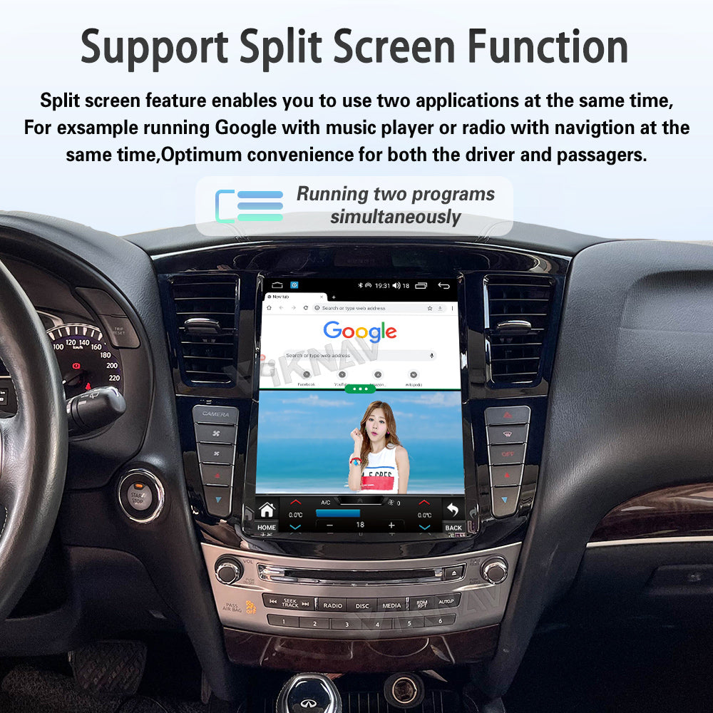 Viknav 12.1 inch Android Car Stereo For Infiniti QX60 JX35 2011-2020 Wireless CarPlay & Android Auto GPS Navigation Head Unit