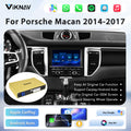 Viknav Linux System Wireless Carplay Android Auto Decoder Box for Porsche Macan PCM 3.1 2014-2016 PCM 4.0 2017 Decoding Box Upgrade Interface Autolink Airplay
