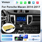 Viknav Linux System Wireless Carplay Android Auto Decoder Box for Porsche Macan PCM 3.1 2014-2016 PCM 4.0 2017 Decoding Box Upgrade Interface Autolink Airplay