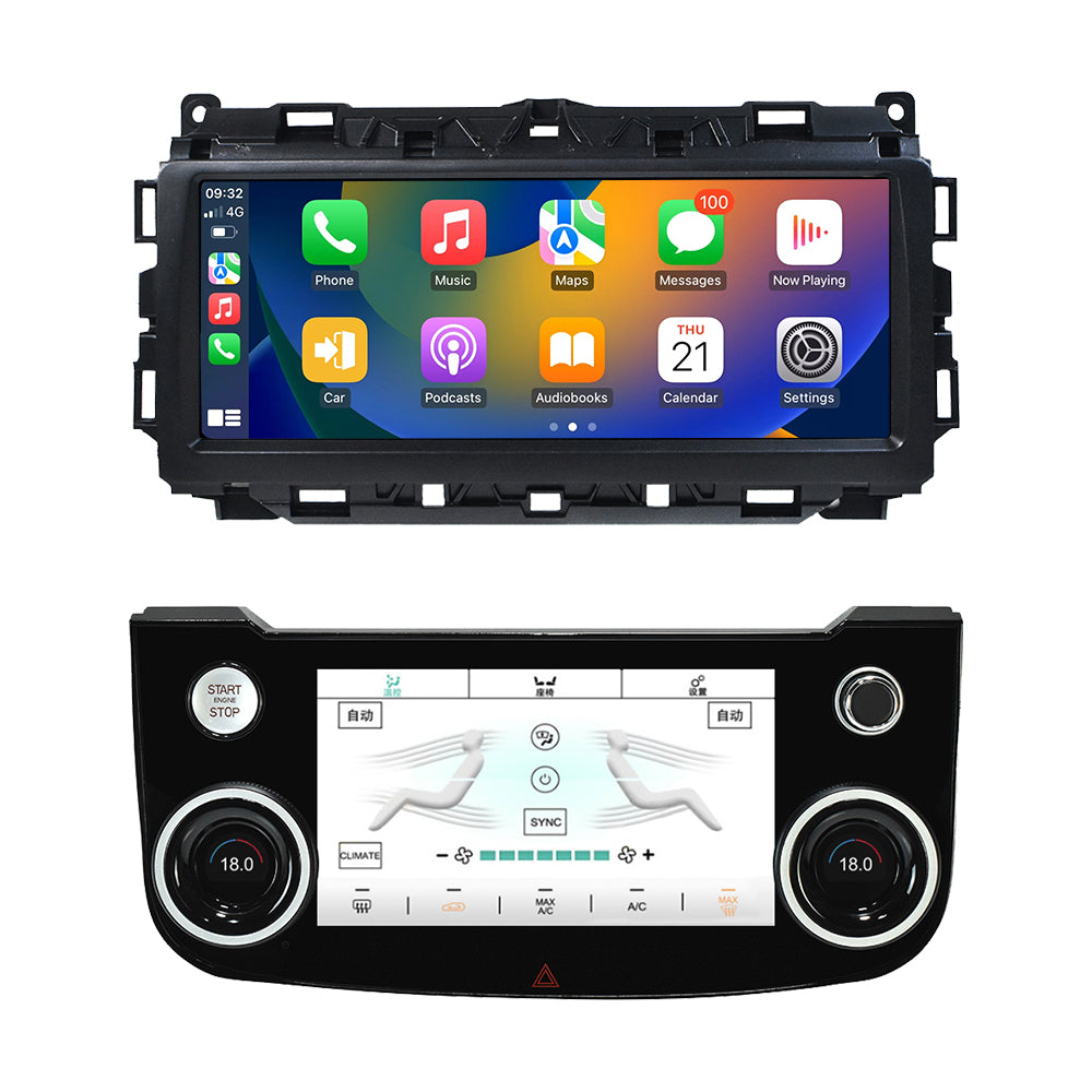 VIKNAV 10.25 Inch Android Car Radio AC Panel For Jaguar XE XEL XF F-PACE 2016-2019 Auto Stereo Screen Upgrade Wireless Carplay GPS Navigation Multimedia Player