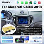 Viknav Linux System Wireless Carplay Android Auto Decoder Box for Maserati Ghibli 2014 Upgrade Interface Autolink Airplay Decoding Box