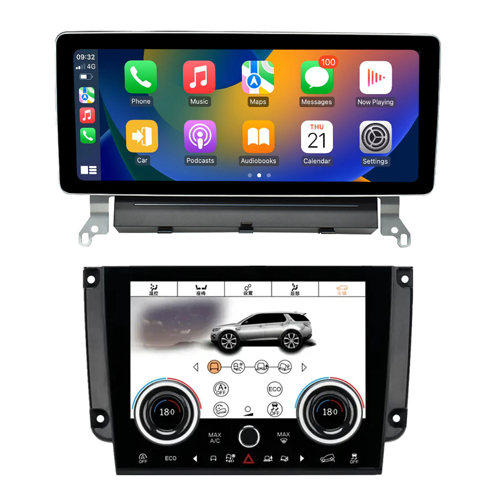 VIKNAV 12.3 Inch Android Car Radio AC panel For Land Rover Discovery Sport L550 2015-2019 Auto Stereo Screen Upgrade Wireless Carplay GPS Navigation Multimedia Player