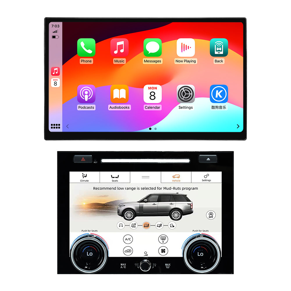 VIKNAV 13.3 Inch Android Car Radio AC panel for Land Rover Range Rover Vogue L405 2013-2017 Auto Stereo Screen Upgrade Wireless Carplay GPS Navigation Multimedia Player