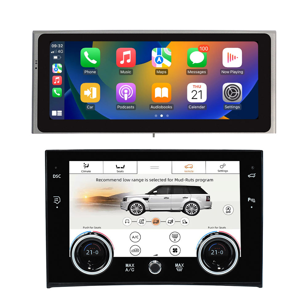 VIKNAV 10.25 Inch Android Car Radio And AC Panel For Land Rover Range Rover V8 L322 2002-2012 Auto Stereo Screen Upgrade