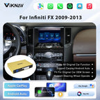 Viknav Linux System Decoder Box for Infiniti FX 2009-2013 Wireless CarPlay Android Auto Upgrade Interface Retain OEM CUE Screen & Functions