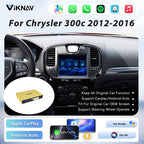 Viknav linux system wireless carplay android auto decoder box for Chrysler 300c 2012-2016 GPS Navigatipn Original Car Radio Screen