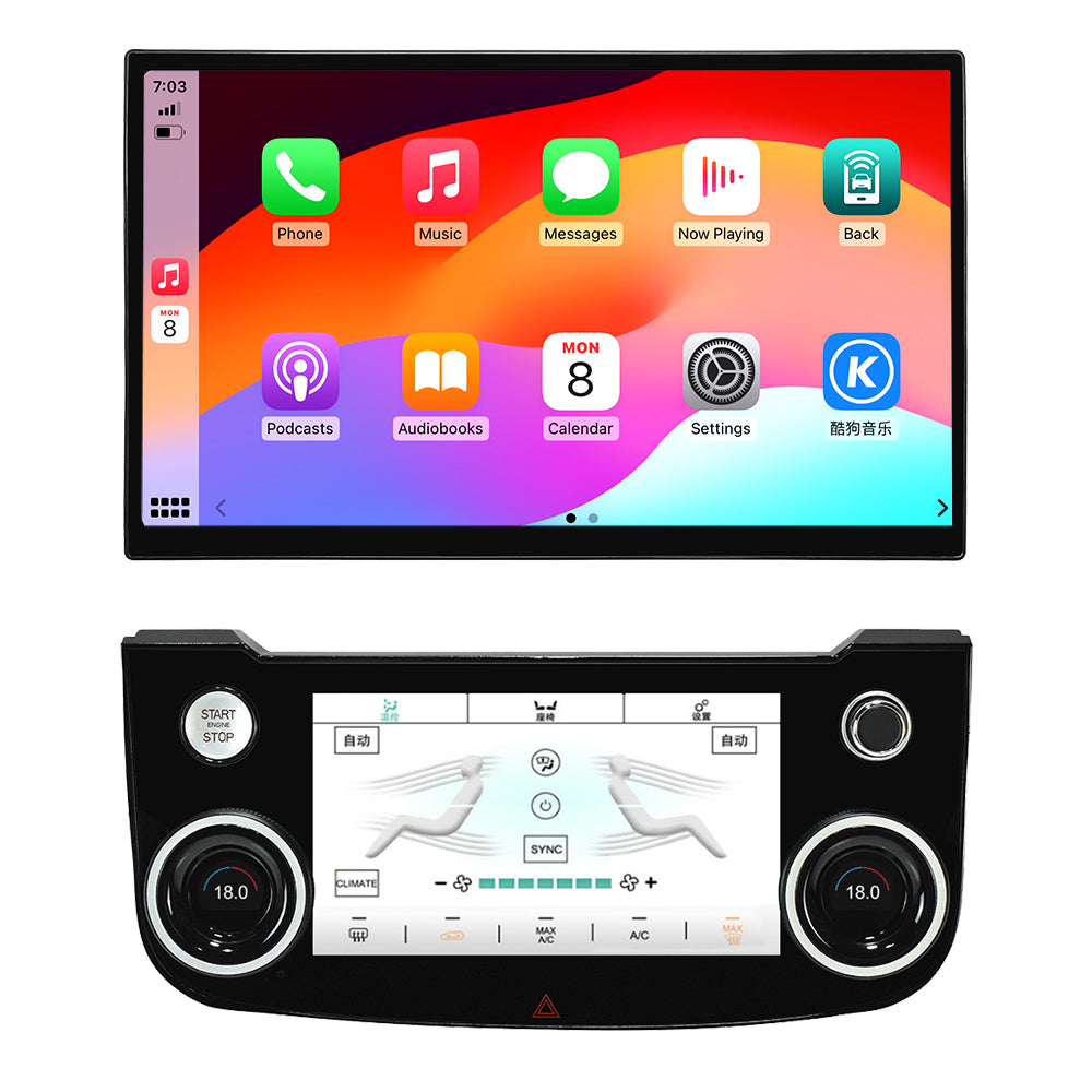 VIKNAV 13 Inch Android Car Radio AC Panel For Jaguar XF XFL 2016-2019 Auto Stereo Screen Upgrade Wireless Carplay GPS Navigation Multimedia Player