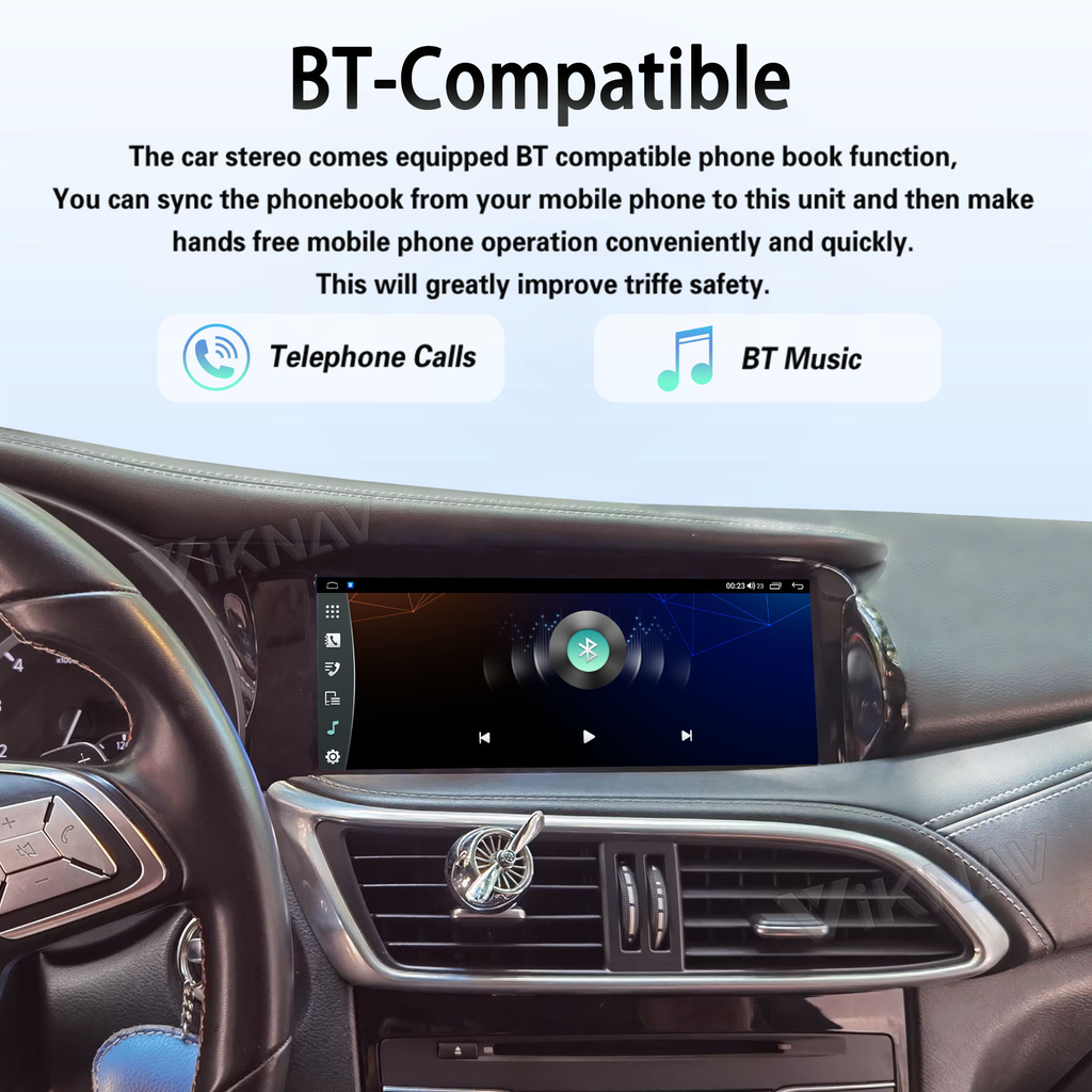 Viknav Android 10.25 inch Car Stereo For Infiniti QX30/Q30 2013-2018 Wireless CarPlay & Android Auto GPS Navigation Head Unit