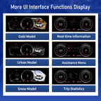 Viknav 13 inch Digital Cluster For Nissan Patrol 2015-2019 LCD Instrument Speedometer Dashboard Panel