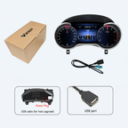 Viknav 12.3 Inch Digital Cluster Dashboard For Mercedes Benz G-Class GLE 2013-2019 NTC 5.0 LCD Digital Instrument Full Screen Upgrade Speedometer Panel Gauges Replacement Cockpit