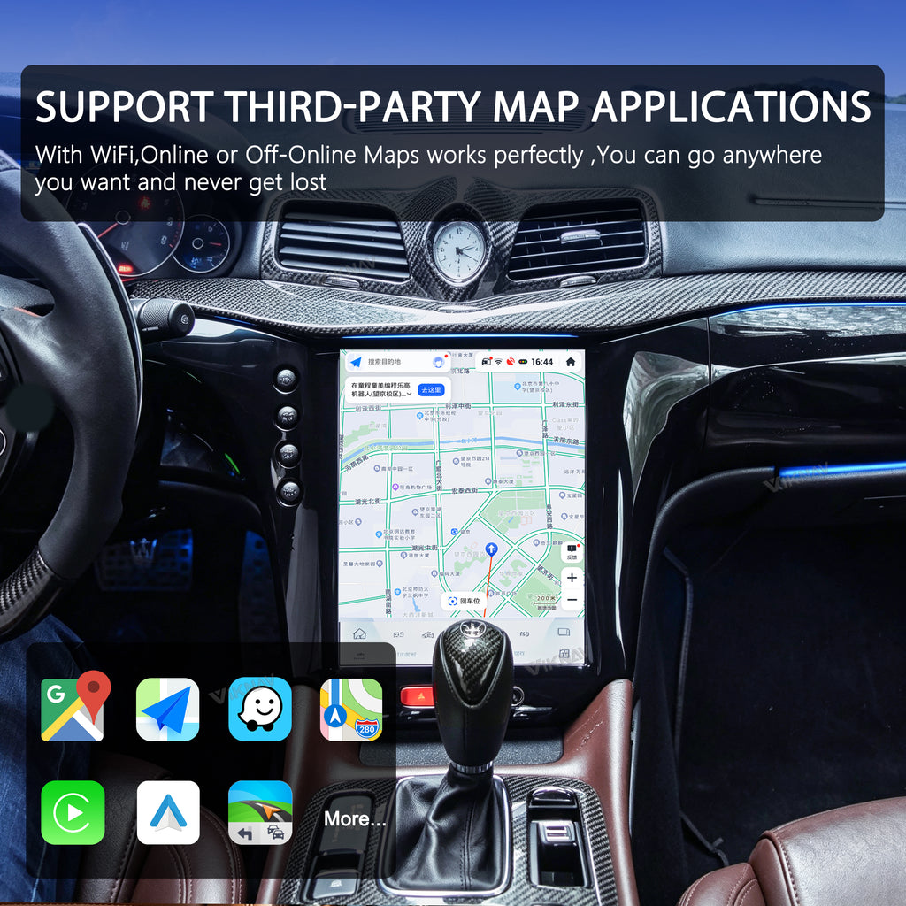 VIKNAV 13.9 Inch Car Radio For Maserati GT 2007-2017 Auto Stereo Wireless Carplay GPS Navigation Multimedia Player Touch Screen