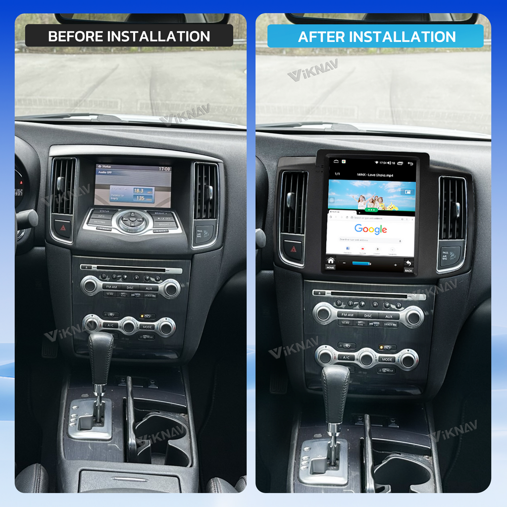 VIKNAV 10 Inch Android Car Radio for Nissan Maxima 2009-2014 Auto Stereo Screen Upgrade Wireless Carplay GPS Navigation Multimedia Player Head Unit