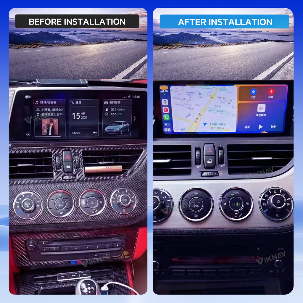 VIKNAV 10.25 Inch Android Car Radio for BMW Z4 E89 2009-2018 Auto Stereo Screen Upgrade Wireless Carplay GPS Navigation Multimedia Player Head Unit