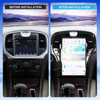 VIKNAV 14.4 Inch Android Car Radio For Chrysler 300 300c 300s 2011-2020 Auto Stereo Infotainment System Screen Upgrade (128GB)