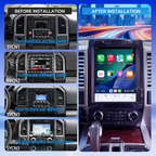 VIKNAV 12.1 Inch Android Car Radio For Ford F150 2015-2022 F250 F350 F450 2017-2022 Auto Stereo Screen Upgrade Wireless Carplay GPS Navigation Multimedia Player