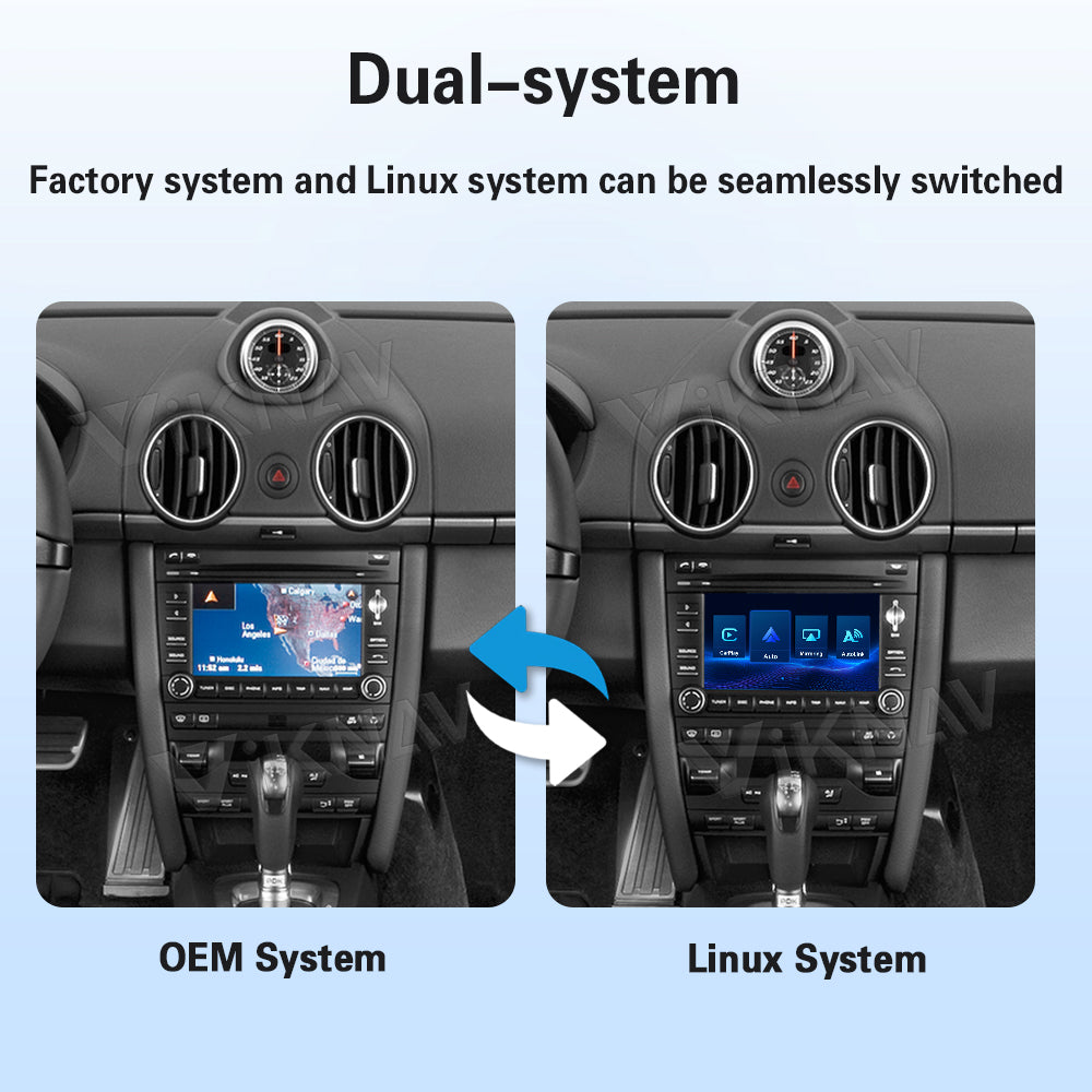Viknav Linux System Wireless Carplay Android Auto Decoder Box for Porsche Cayman PCM 3.1 2010-2016 Upgrade Interface Autolink Airplay Decoding Box