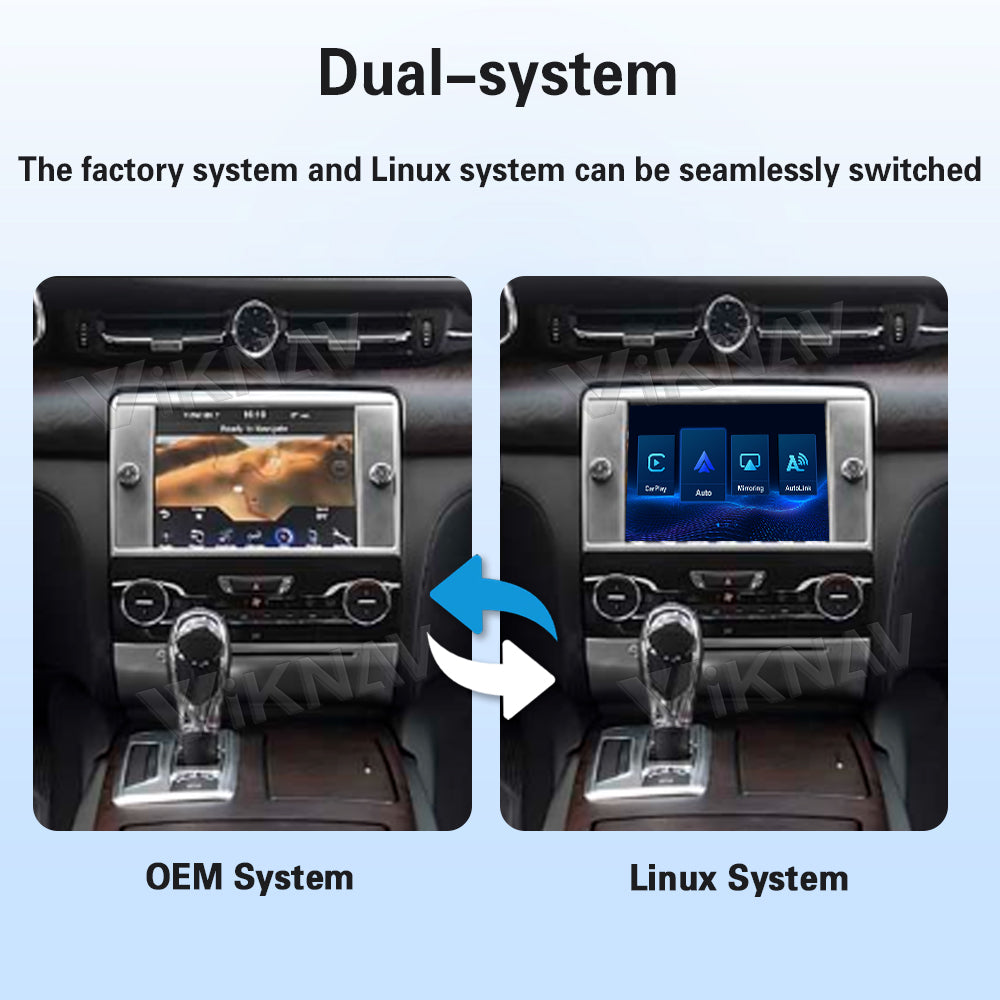 Viknav Linux System Wireless Carplay Android Auto Decoder Box for Maserati Quattroporte 2013-2015 Upgrade Interface Autolink Airplay Decoding Box