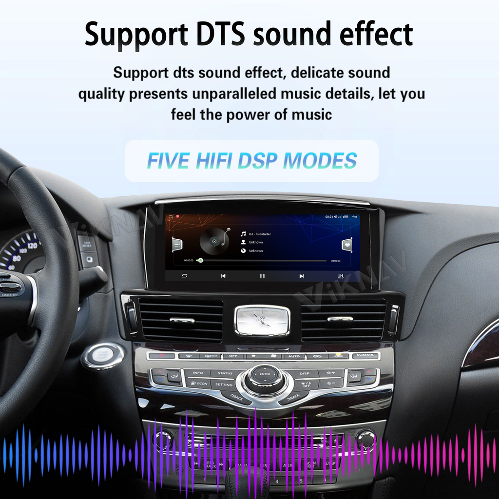 Viknav Android 10.25 inch Car Stereo For Infiniti Q70L/M25/M35/2013-2017 Wireless CarPlay & Android Auto GPS Navigation Head Unit