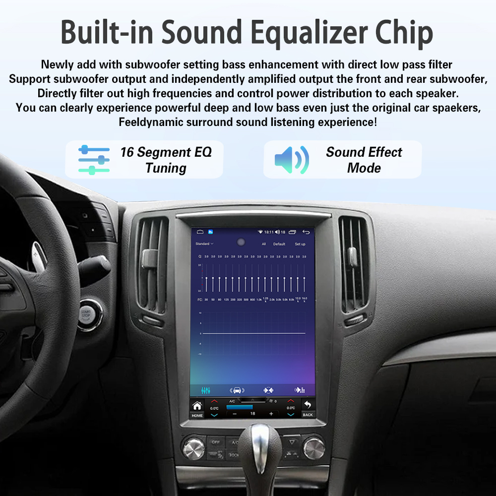 Viknav Android 12.1 inch Car Stereo For Infiniti G25/G35/G37/Q60/Q60S 2004-2013 Wireless CarPlay & Android Auto GPS Navigation Head Unit