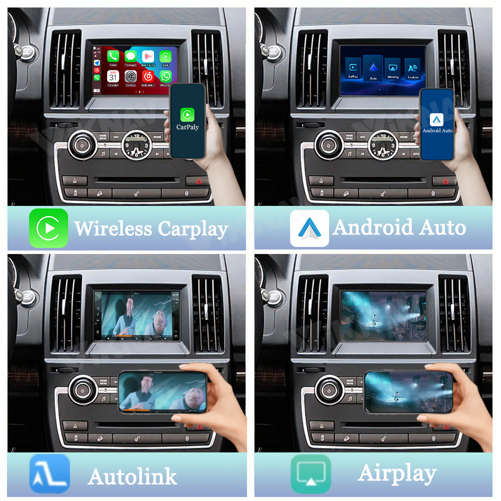 Viknav Linux System Decoder Box For Land Rover Freelander 2 2013-2015 OEM Bosch System Upgrade Interface Wireless Carplay Android Auto Decoder Box Autolink Airplay