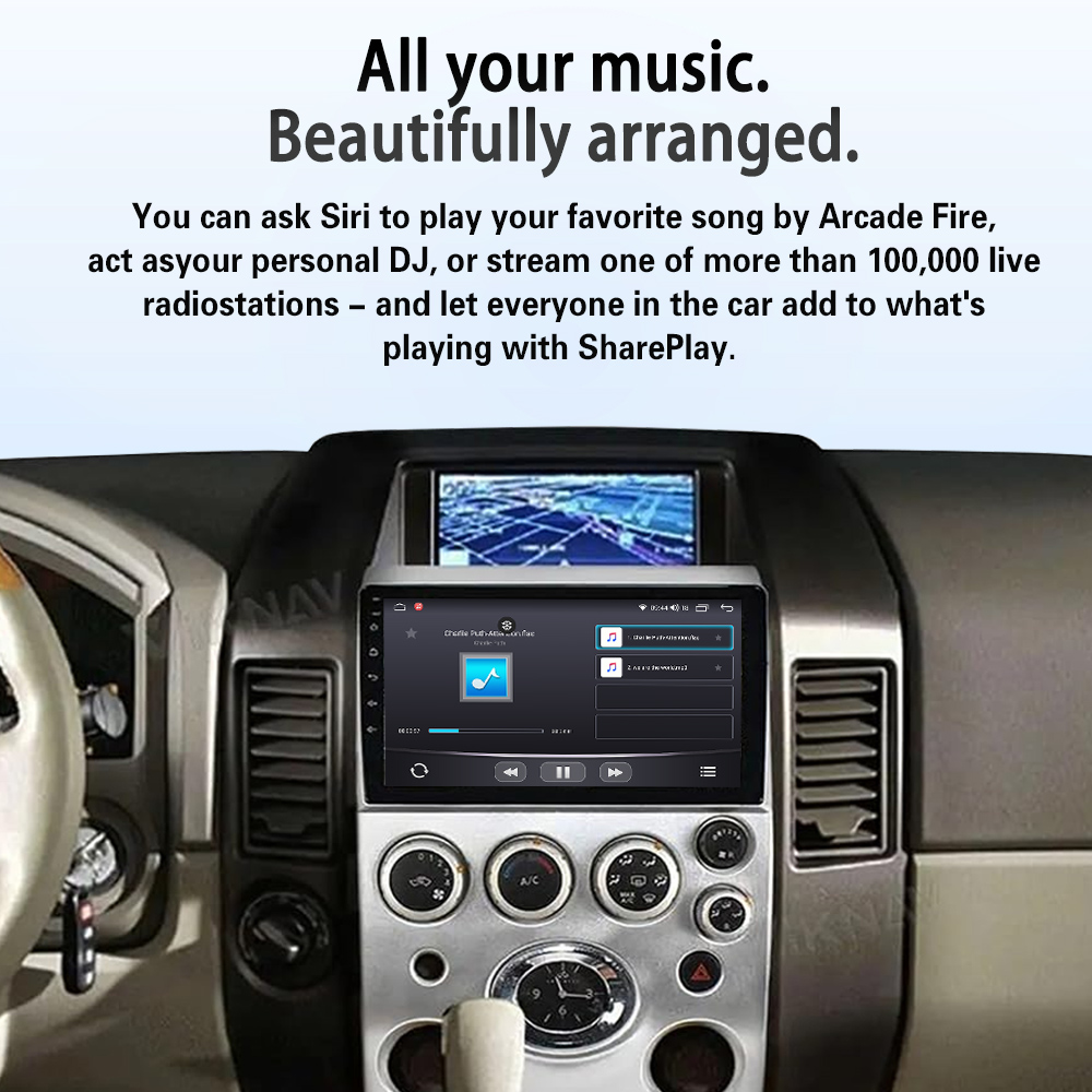 Viknav Android 9 inch Car Stereo For Infiniti QX56 2004-2009 Wireless CarPlay & Android Auto GPS Navigation Head Unit