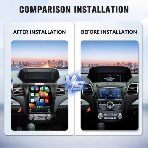 Viknav Android Car Stereo For Honda Acura RDX 2013-2018 Car Radio with 10.4-inch screen Wireless Carplay Android Auto GPS Navigation Multimedia Player