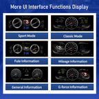 Viknav 13 inch Digital Cluster For Lexus LX 570 2010-2017 LCD Instrument Speedometer Dashboard Panel
