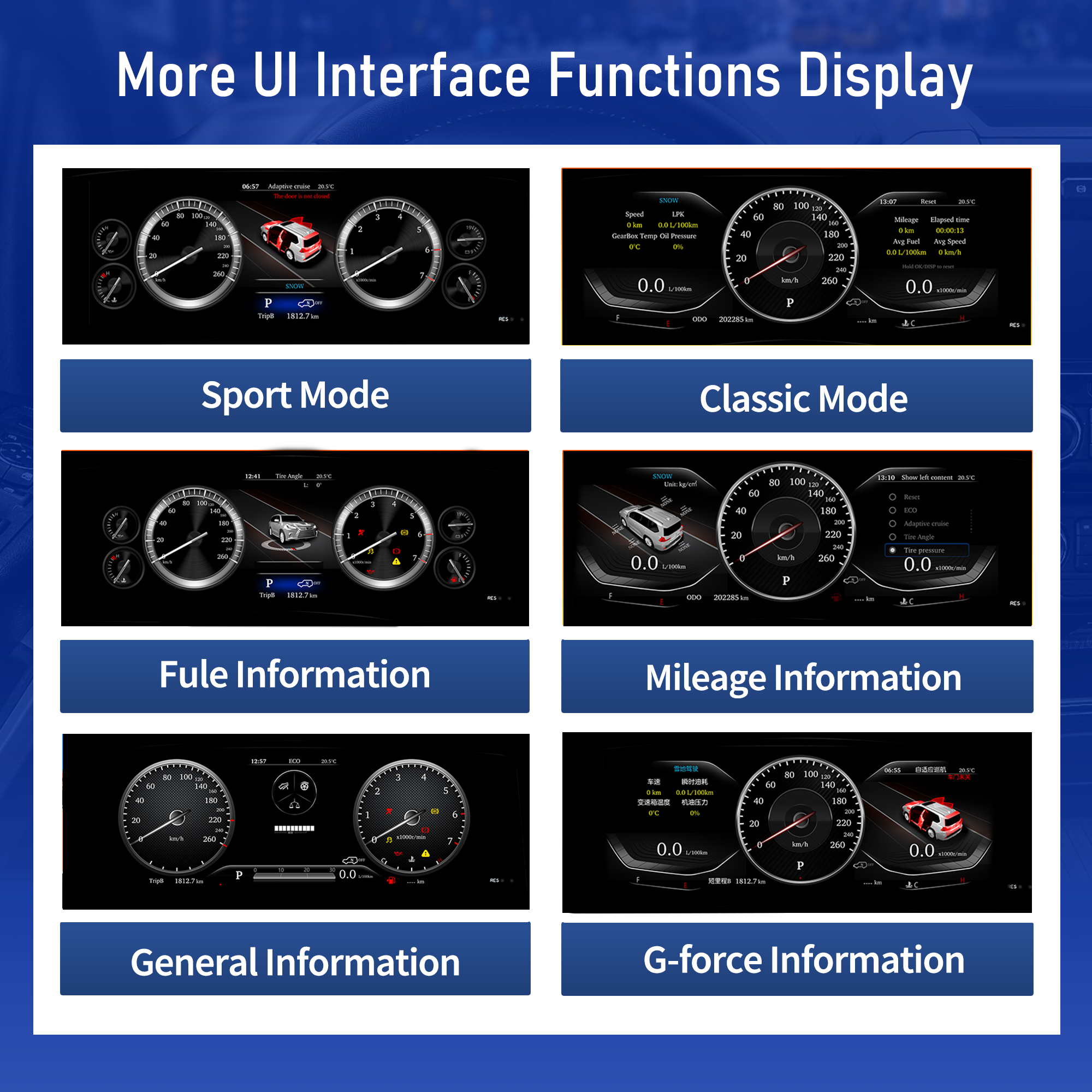 Viknav 13 inch Digital Cluster For Lexus LX 570 2010-2017 LCD Instrument Speedometer Dashboard Panel