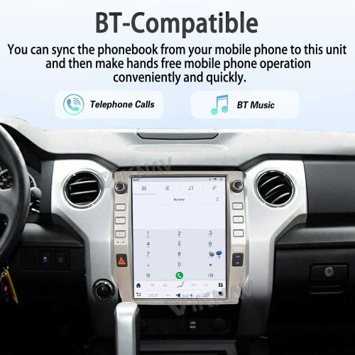Viknav 13 inch Android Screen Car Radio For Toyota Tundra 2014-2020 Wireless Carplay Android Auto Multimedia player GPS Navigation Auto StereoTouch Screen