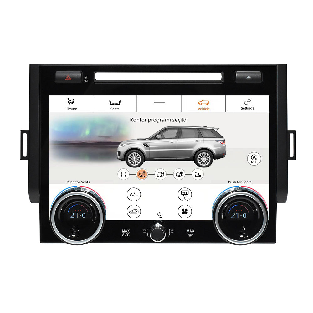 VIKNAV 12.3 Inch Android Car Radio and AC panel for Land Rover Range Rover Sport L494 2013-2017 Auto Stereo Screen Upgrade Wireless Carplay GPS Navigation Multimedia Player