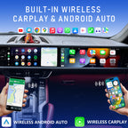 VIKNAV Dual 12.3 Inch Android Car Radio for Porsche Cayenne 2010 2011 2012 2013 2014 2015 2016 2017 Auto Stereo Screen Upgrade Wireless Carplay GPS Navigation Multimedia Player Head Unit