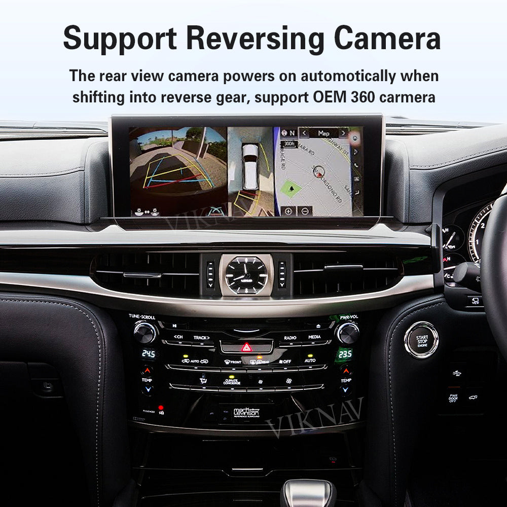 VIKNAV Wireless CarPlay Android Auto Decoder Linux Interface Box Upgrade for Lexus LX 570 2009-2021